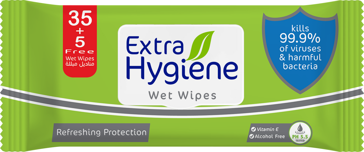 Anti-bacterial Wipes Refreshing Protection 40 wipes