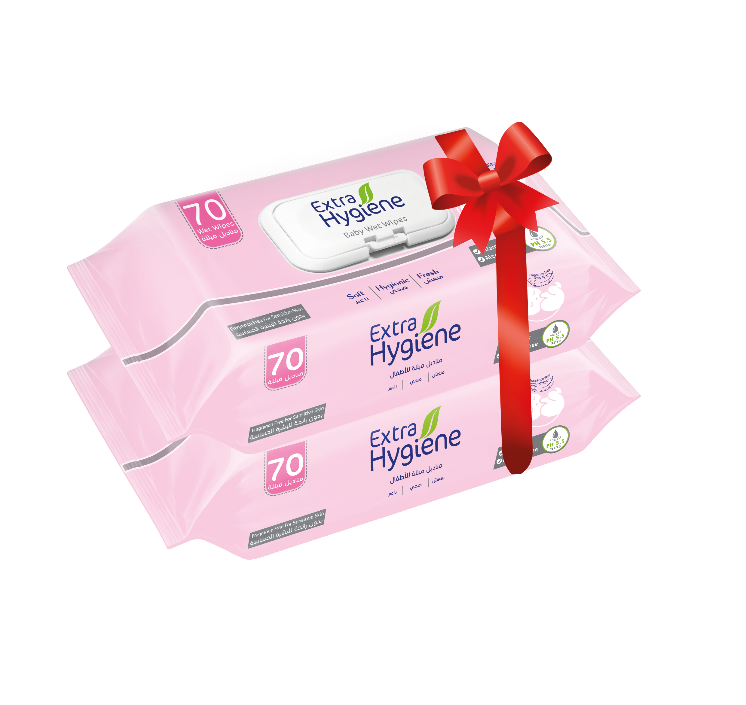 Baby Free Fragrance 70 Wipes 2P Bundles
