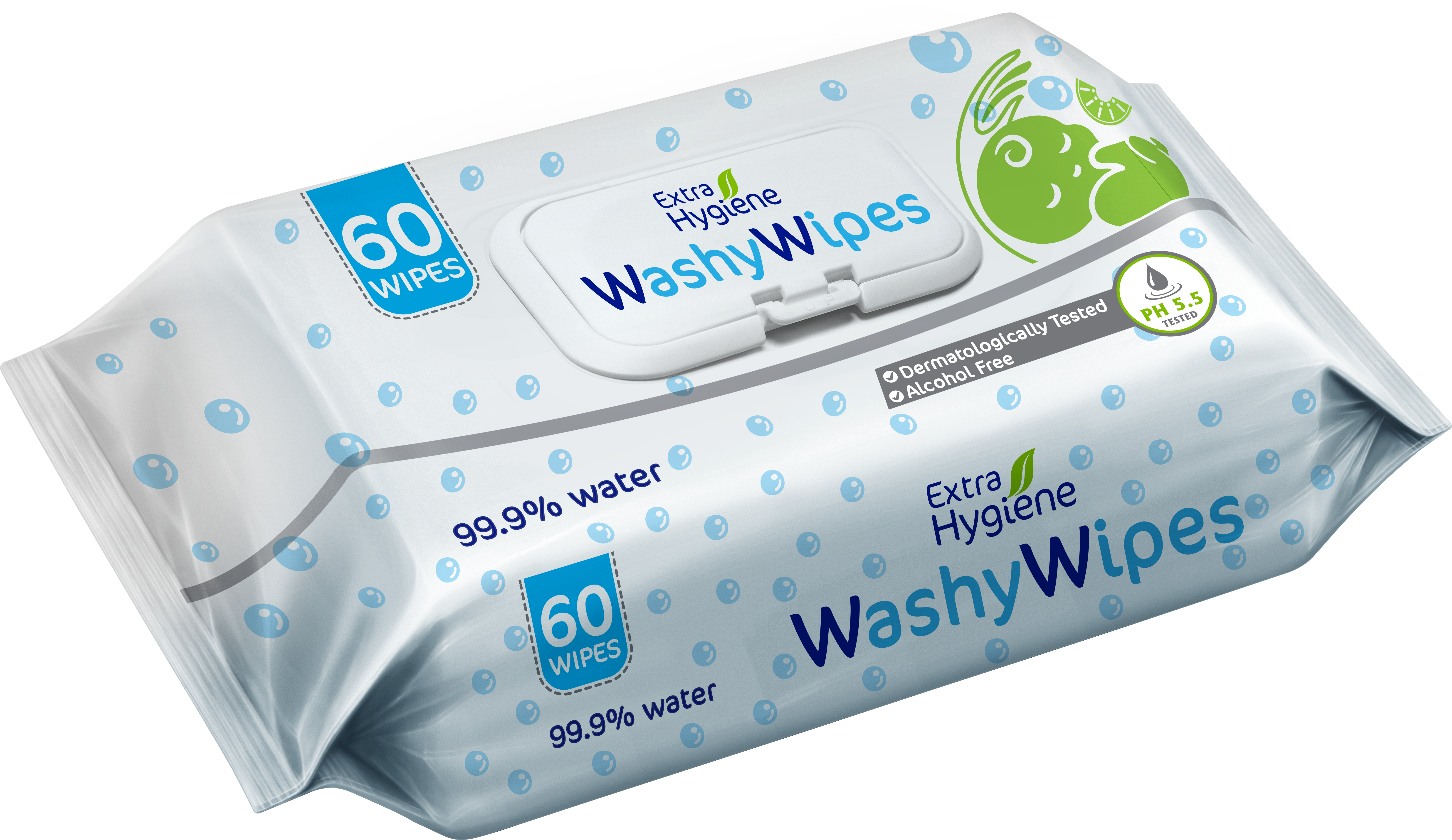 Baby Water Wipes Kiwi Extract 60 Wipes