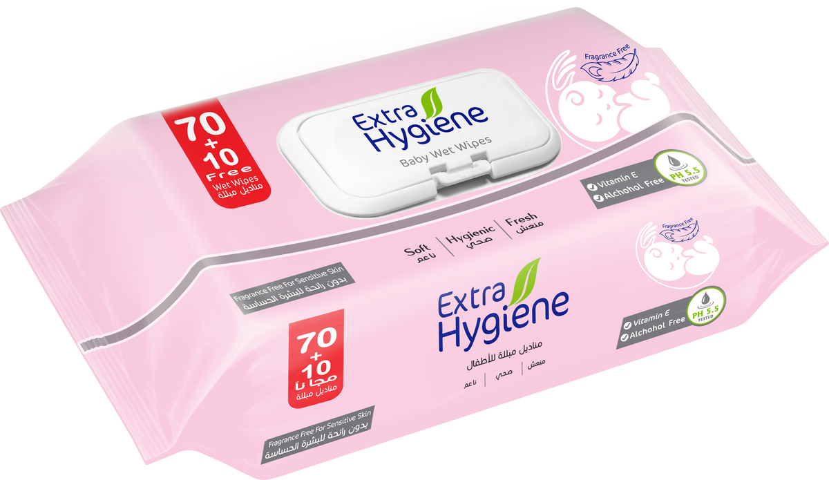 Baby Wipes Fragrance Free 80 wipes